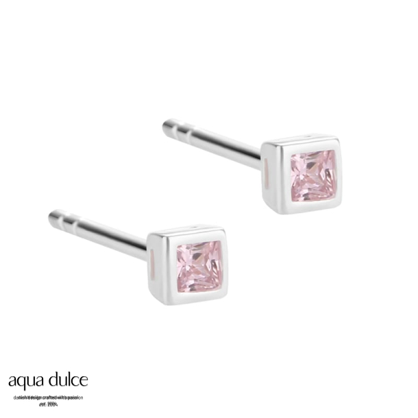 ROSE SQUARE EARSTUD | SILVER
