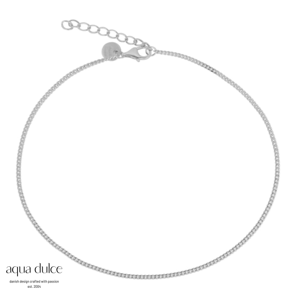 Gina, ankelkde panzer i sterling slv 45 c. lngde 23+3 cm.