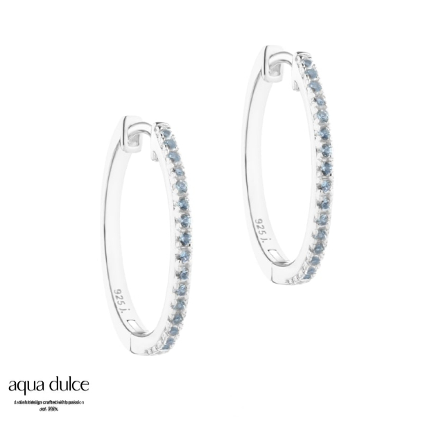 *RANVA SKY LARGE HOOP | SILVER