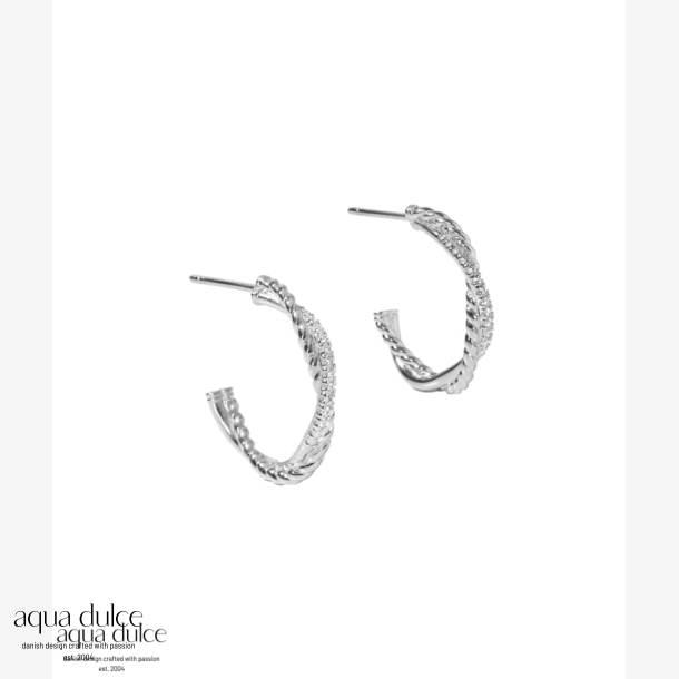 *TWISTED DARLING HOOP BIG | SILVER