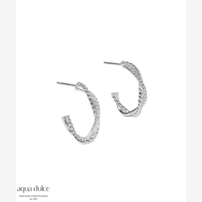 TWISTED DARLING HOOP BIG | SILVER