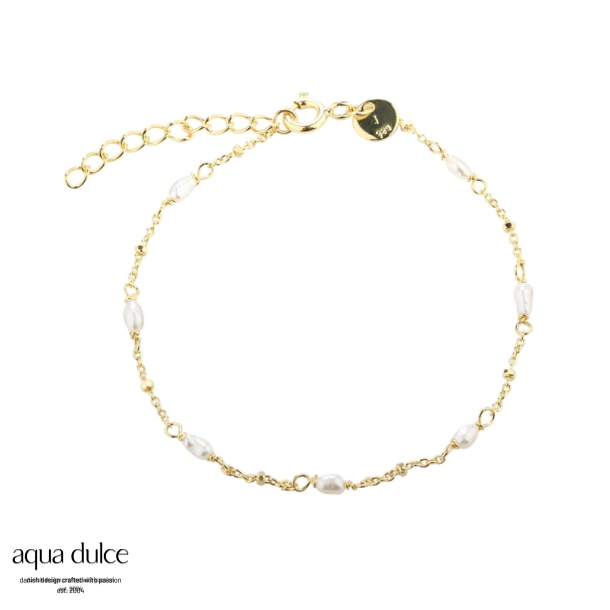RICE DOT SINGLE BRACELET | GOLDEN