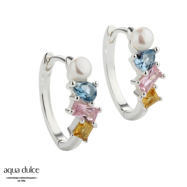 HILDUR HOOPS 15 MM.  | SILVER