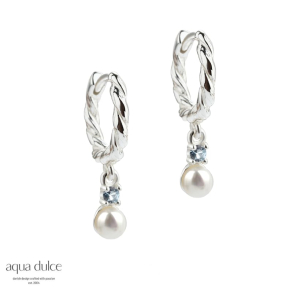 *CURLY SKY HOOP SMALL | SILVER