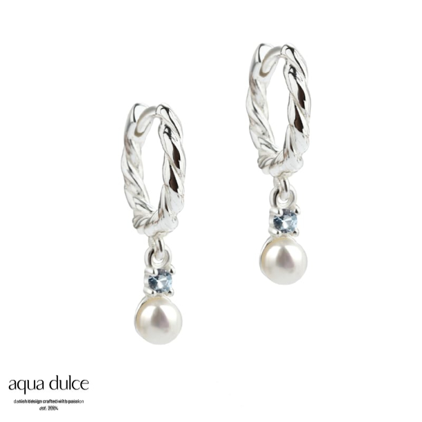 *CURLY SKY HOOP SMALL | SILVER