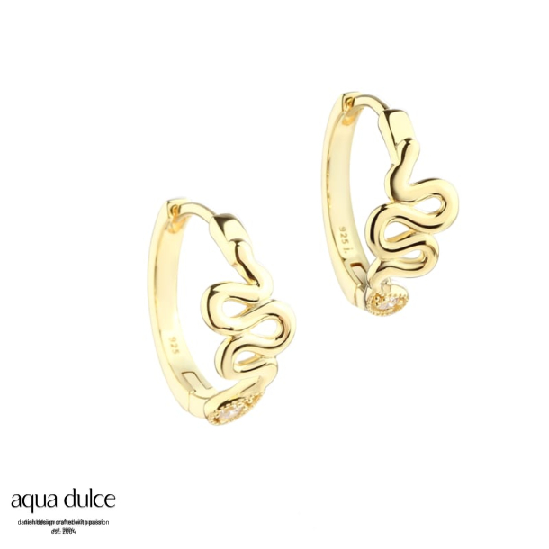 *SNAKE HOOPS | GOLDEN