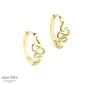 SNAKE HOOPS | GOLDEN