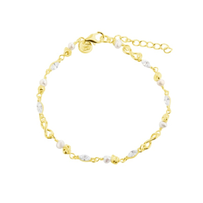 WHITE GARDEN BRACELET | GOLDEN