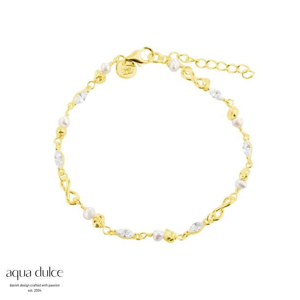 WHITE GARDEN BRACELET | GOLDEN