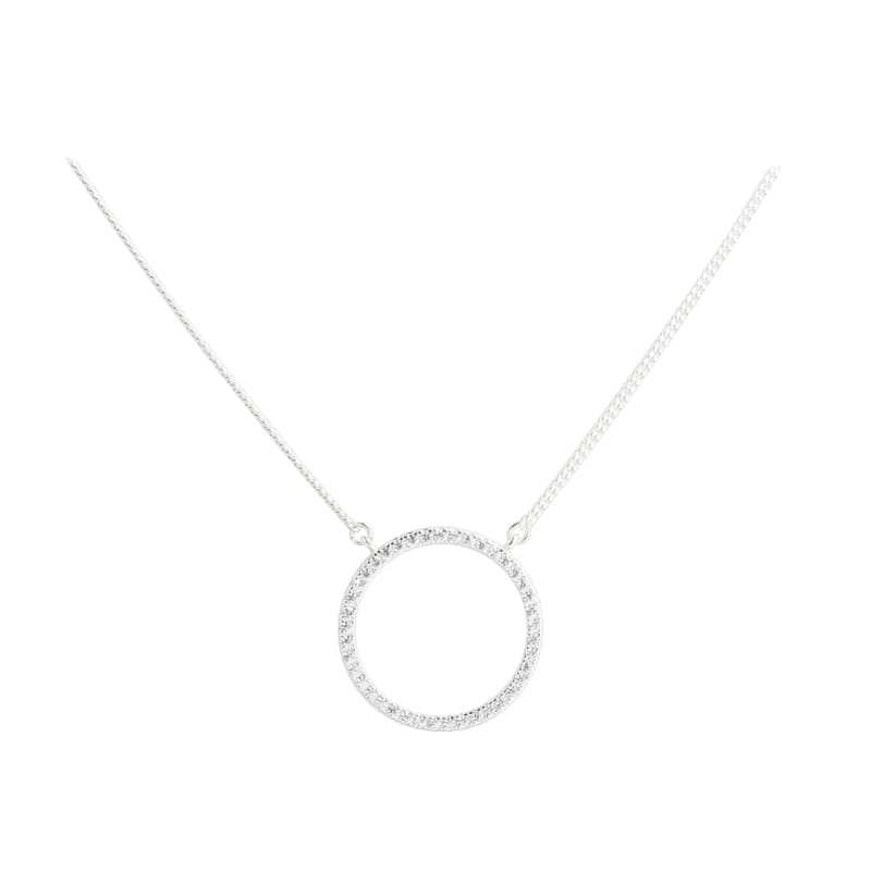 *DARLING CIRCLE NECKLACE | SILVER