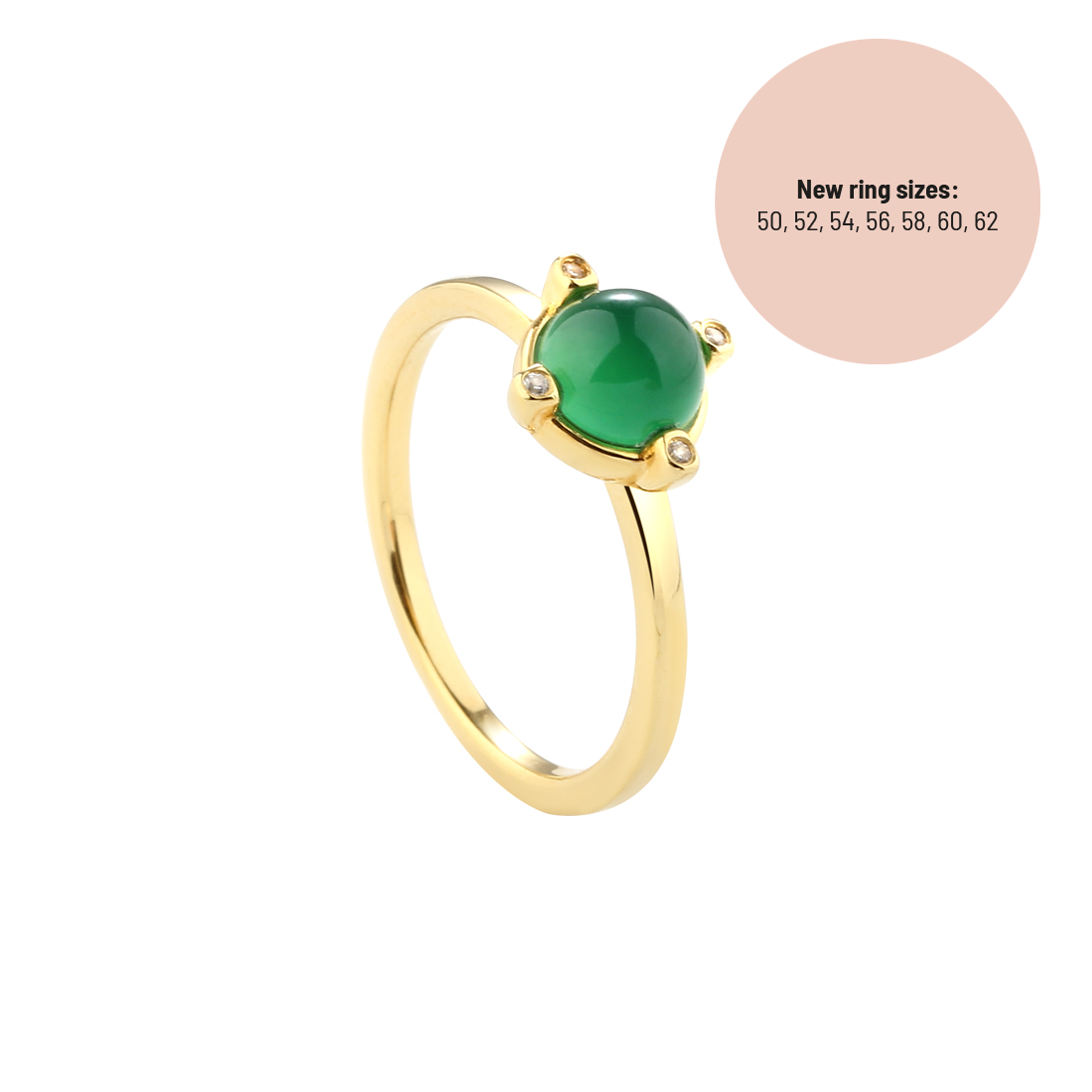 Ring | GREEN PEGGY str 52