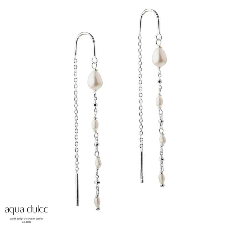 *RICE DOT EARTHREAD | SILVER