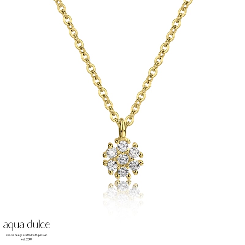 *FLOWER NECKLACE | GOLDEN