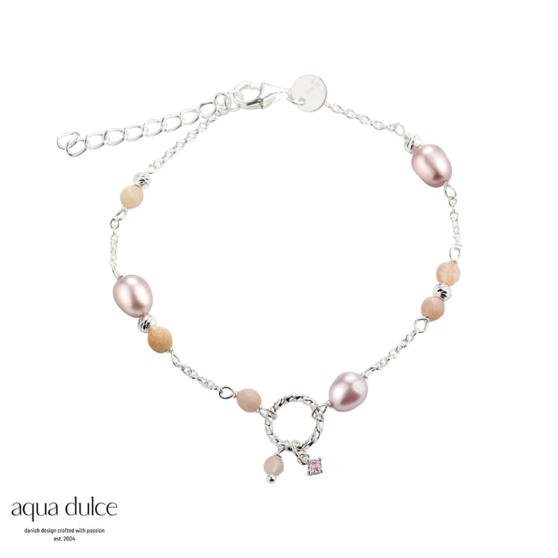*KOI ROSE PEARL BRACELET | SILVER