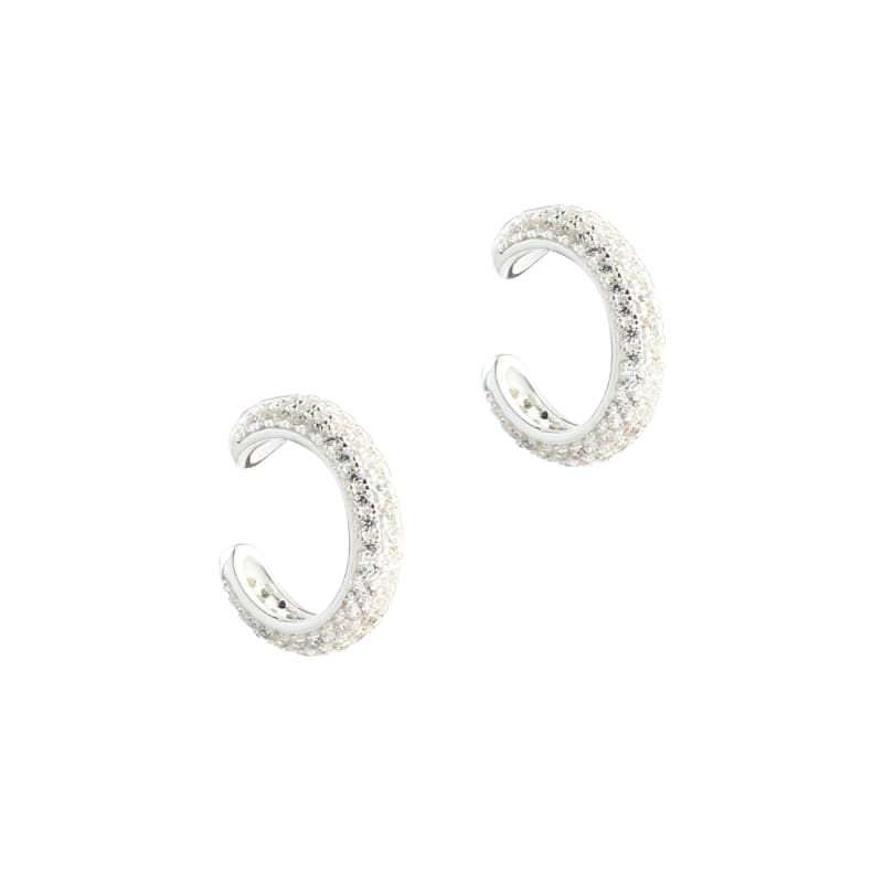 *PAVÉ CUFF SINGLE |  SILVER