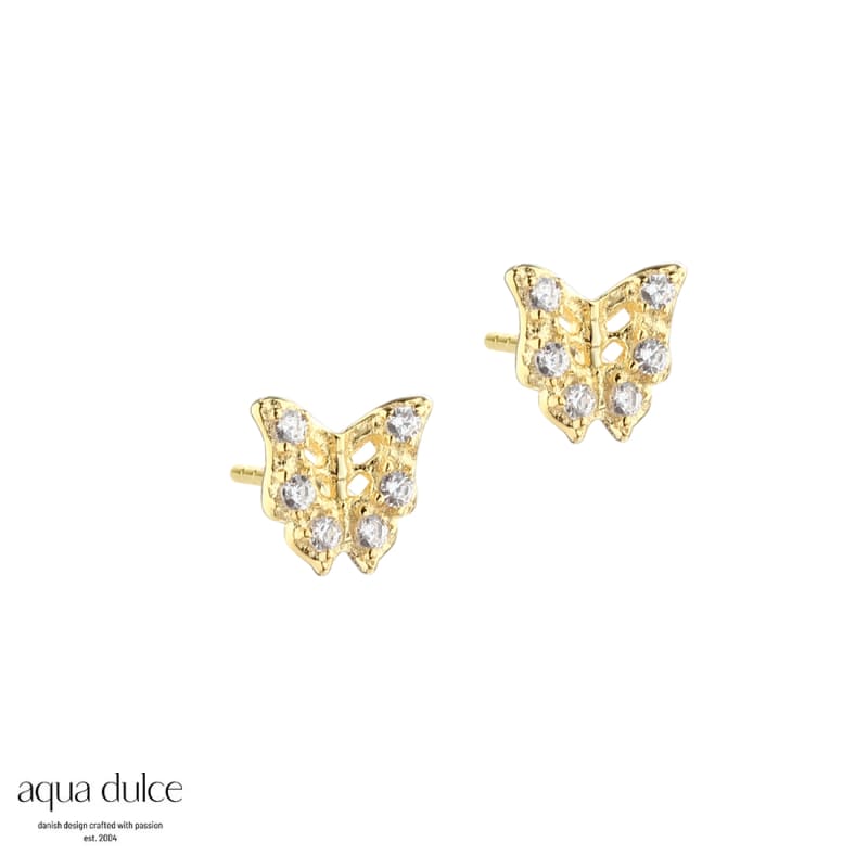 *TINY BUTTERFLY EARSTUD | GOLDEN